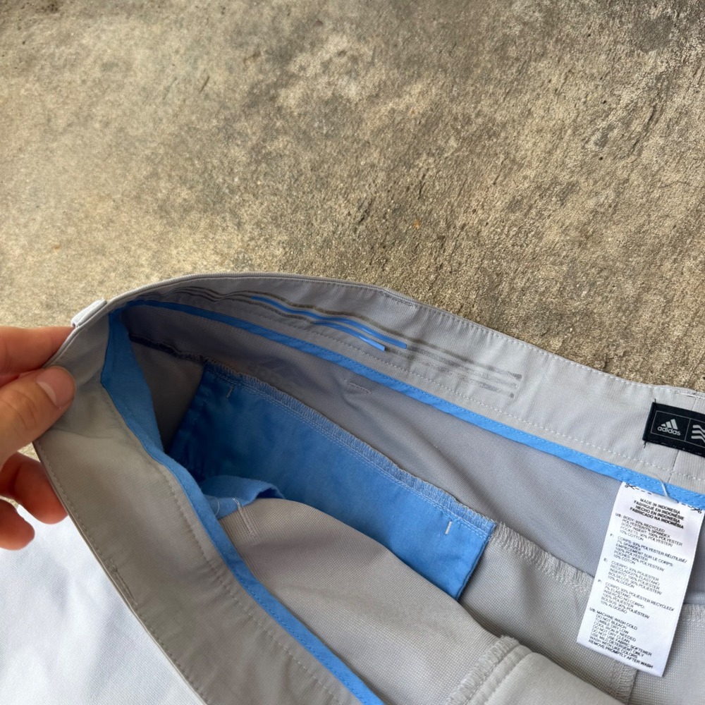Adidas Mens Ultimate365 Golf Pants Light Grey Performance Stretch 40x31 - Picture 4 of 8